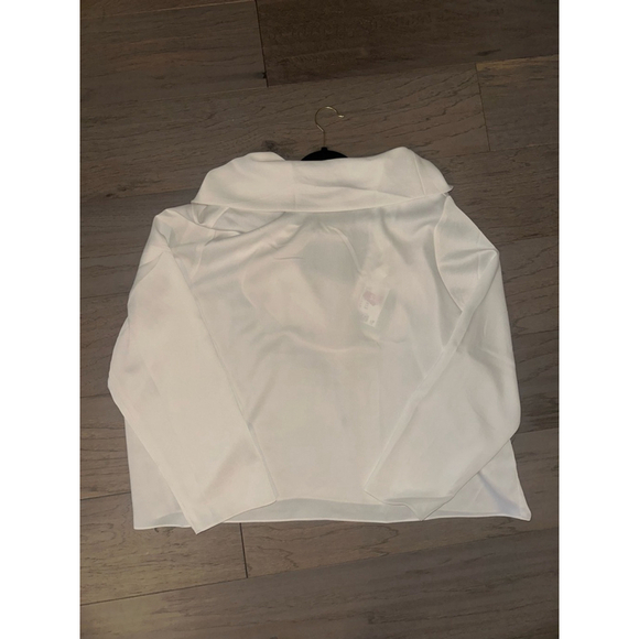 H&M White Open Back Bow Detail Blouse XXL - Picture 8 of 10